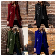Manteau texture laine double