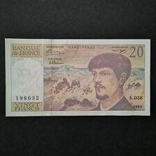 BILLET 20 FRANCS DEBUSSY 1993