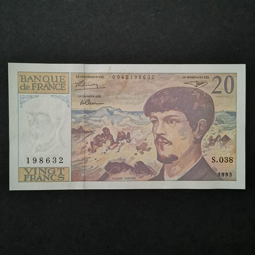 Billet francs debussy 1993 - 20,