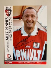 CARTE JOUEUR STADE RENNAIS - RENNES SAISON 1997-98 // PASCAL BEDROSSIAN