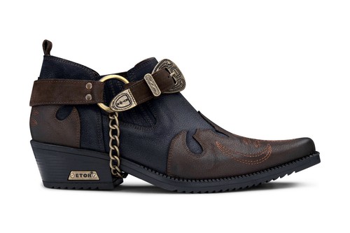 Homme véritable cuir western - cuir,