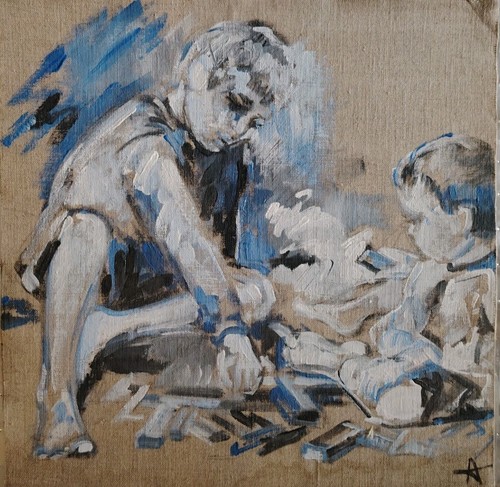 Belle peinture sur toile - peinture,