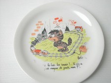 *  PETITE ASSIETTE BARBEROUSSE PILLIVUYT FRANCE C 16,5CM HE LA-BAS LES SOURIS!