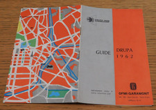 vintage GUIDE DRUPA 1962 exposition MACHINE IMPRIMERIE PRESSE OFFSET heidelberg