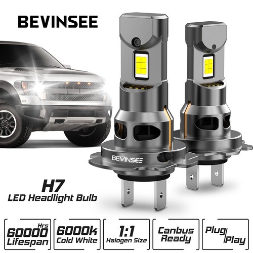 Bevinsee led phare ampoules - h7,