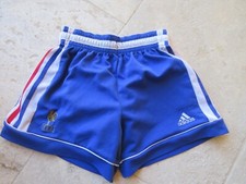 Short équipe de FRANCE 98 ADIDAS vintage collection bleu away 14 ans