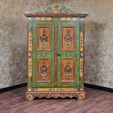 Voglauer Armoire Avec Mehrzweckeinteilung Altgrün Anno 1800 Ferme Peint