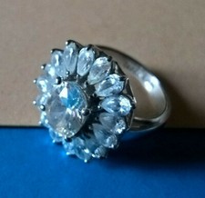 Imposante Bague Argentée