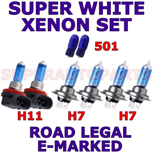 Ampoules xenon blanches h11 - h7,
