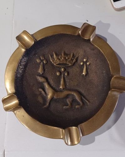 Cendrier bronze delabre - bronze,