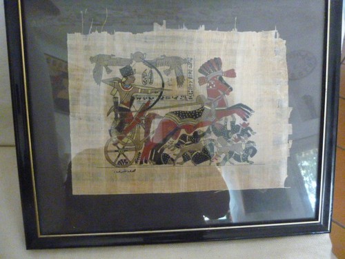 Papyrus encadré char - papyrus,