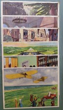 6 Anciennes Cartes Scolaires Recto Verso Collection ROSSIGNOL ( 56cmx76cm )