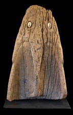 Proue de pirogue, canoe prow, sepik area, oceanic art, papua new guinea, 75 cm