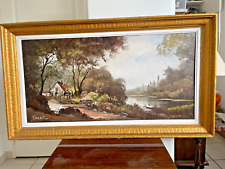 Tableau Huile Toile Paysage