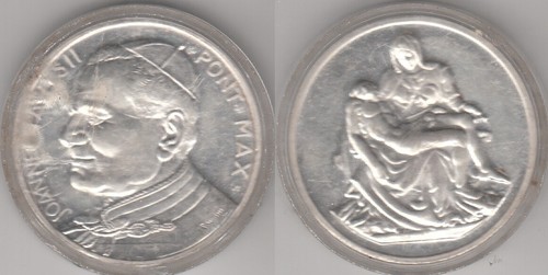 Médaille vatican pape - médaille,