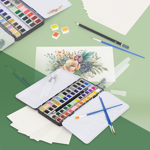 Boîte aquarelle métal - boîte, en