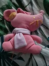 COROLLE DOUDOU SOURIS ROSE JAUNE  ANNEE 2004 28CM  ETAT NEUF