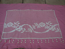  rideau ancien filet fait main