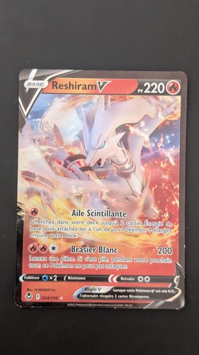 Carte pokémon reshiram v - carte,