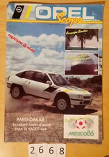OPEL SCOPE Magazine Interne KADETT 4x4 DAKAR - CORSA RALLYE 28 Pages Fr 02/1986