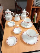 Service à Petit déjeuner vintage Porcelaine d'Auteuil Toi et moi. Cafetière Etc.