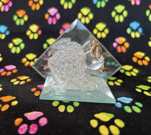 Chat cristal sur socle 5 - socle,