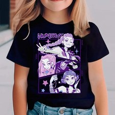 Kpop Demon Hunters Children's T Shirt Short Sleeve T-shirt Cute Kpop Demon Hunte