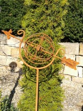 Fiche de jardin en rouille