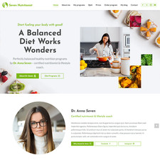 Conception de site Web expert en nutrition avec hébergement et installation W...