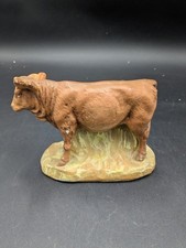 Ancien santon vache crèche Jésus Noël Longueur 15 cm 