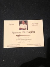 carte de visite, restaurant " la rapière" mauvezin