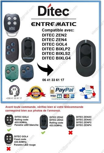 Télécommande entrematic zen2 - entrematic,