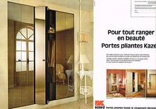 PUBLICITE ADVERTISING  1980    KAZED  portes pliantes  ( 2 pages)