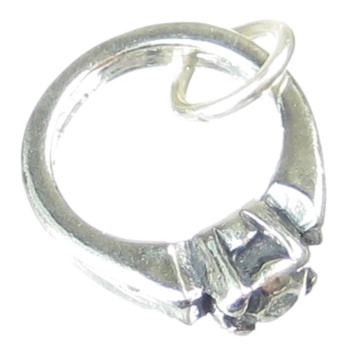 Bague fiançailles breloque - bague,