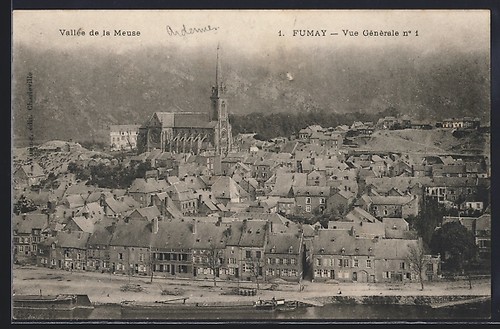 Cpa fumay vue générale - fumay,, n°1