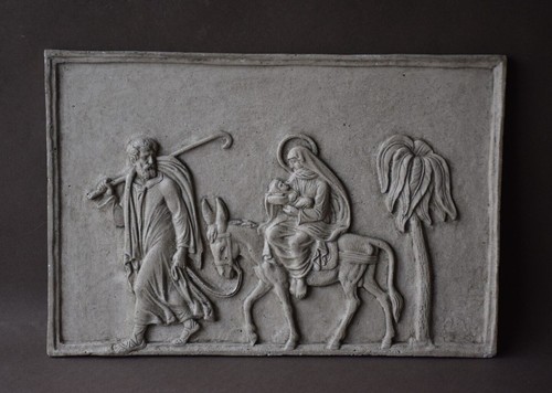 Bas relief religieux ancien - ,