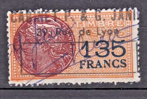 Timbre fiscal 1948 medaillon - fiscal,