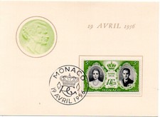 MONACO -- Feuillet cartonné souvenir du Mariage de S.A.S. le Prince Souverain
