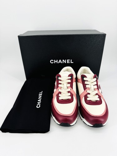 Baskets chanel logo cuir - logo, cc