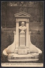 CPA Lyon, Monument Coste-Labaume, journaliste et homme politique 