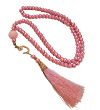 Tasbih Chapelet Islam Musulman 99 perles Rose Misbaha Dhikr sebha sabha