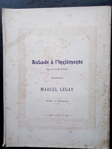 Partition ancienne piano - ancienne, &