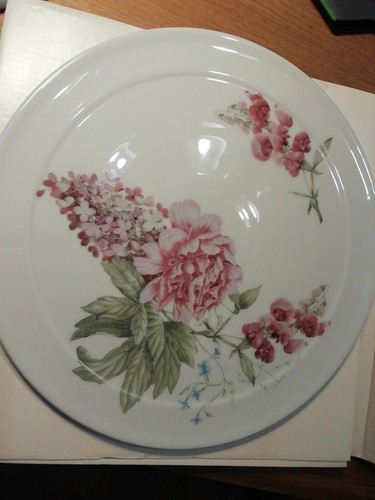 Plat tarte porcelaine - 1,