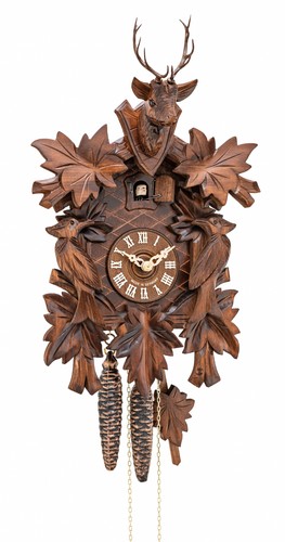 Pendule coucou feuilles - pendule, 7