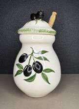 Pot à olives décor olive