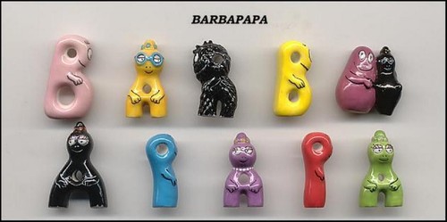 Barbapapa lettres rare set - barbapapa,