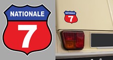 RN7 STICKER AUTOCOLLANT ROUTE NATIONALE 7 FAÇON 66 BORNE KILOMETRIQUE 12cm NA057