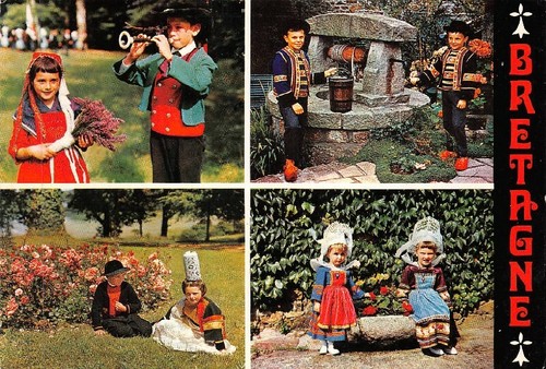 Bretagne enfants en costume - en,