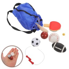  1 ensemble d'équipements sportifs miniatures pour maison de poupée :