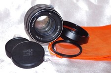 RENDUS UNIQUES objectif M42 50mm f1.7 ZENITAR bouchon-filtre-pare-soleil-housse